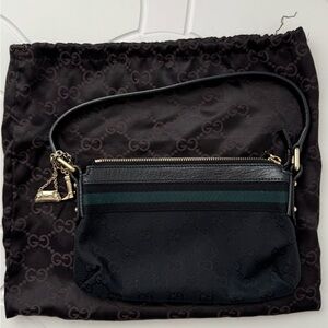 Gucci GG Canvas Pochette with Charms Vintage circa late 2000s